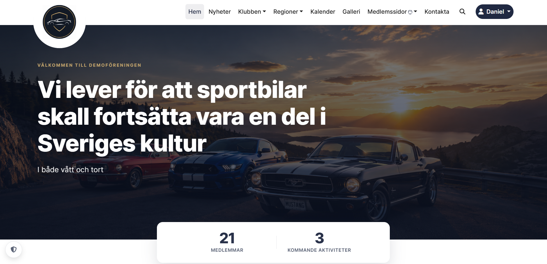 easyMember Hemsida – föreningens egen webbplats